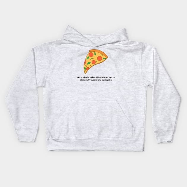 Clean Eating Kids Hoodie by flopculture